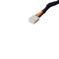 Câble de décélération de ventilateur CPU PWM à 4 broches pour ordinateur avec contrôle de température pour ligne d'extension de carte mère