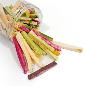 Nature Lapin Jouets à mâcher Hamster chinchilla Collations molaires Gâterie de cochon d'Inde Nourriture pour rongeurs Fruits et légumes lyophilisés Bande - Product Image 6