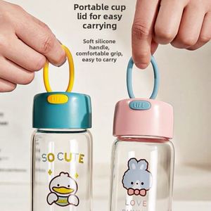 แก้วน้ำแก้วขนาดเล็ก 150 มล. พกพาสะดวก น่ารัก สไตล์น่ารัก ขวดน้ำขนาดเล็ก - Product Image 4
