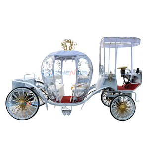 Princess Wedding Pumpkin Carriage Electric 6-Person Solid Rubber Tires Customized Color Victorian Sightseeing Carriage China - Product Image 2