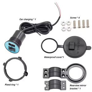Étanche 12V vélo électrique 5V 2.1A prise de <span class=keywords><strong>Port</strong></span> <span class=keywords><strong>USB</strong></span> d'alimentation Mobile charge rapide chargeur de téléphone <span class=keywords><strong>USB</strong></span> <span class=keywords><strong>pour</strong></span> <span class=keywords><strong>moto</strong></span> - Product Image 4