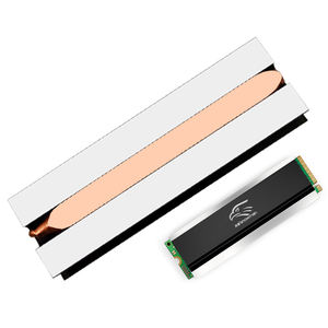 用于PS5/PS5超薄/PC 24x72x16mm毫米铝制机身<span class=keywords><strong>M</strong></span>.2 Alu <span class=keywords><strong>M</strong></span>.2固态硬盘安装冷却库存风扇的雪人Alu铜散热器套件 - Product Image 5