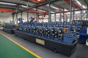 Tubo d'acciaio saldato ad alta frequenza di ERW che fa la linea di produzione della macchina per il rotolo ed il tubo quadrato con le componenti del centro del PLC del motore - Product Image 5