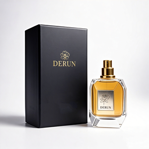 Nuevo Atomizador de Perfume Irregular con Bomba, Botella de Vidrio Transparente de 100 ml con Tapa Dorada y Caja Personalizada - Product Image 6