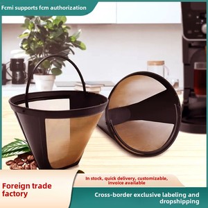 Filtres à café coniques réutilisables Panier <span class=keywords><strong>Filtre</strong></span> à café de remplacement Remplace vos filtres à café en papier Sans BPA - Product Image 5