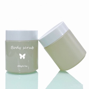 Vente en gros de pots en verre cosmétique ronds transparents givrés mats noirs de grande capacité 200g 200ml pour capsules et pilules - Product Image 3