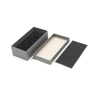 Emballage cadeau de boîte de couverture ciel et terre de papier carton gris recyclable imprimé de logo personnalisé pour bijoux cosmétiques - Product Image 4