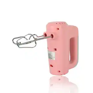 RTS Großhandel Premium Pink Hand mixer Hochwertiger elektrischer Eier schläger aus 500W Edelstahl