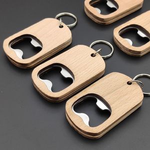 Bán Buôn Số Lượng Lớn Biểu Tượng Tùy Chỉnh Bằng Gỗ Keychain Mở Chai Phong Cách Hiện Đại Trống Gỗ Móc Chìa Khóa Cho Món Quà Làm Bằng Tre - Product Image 1