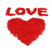 Pétales de rose artificiels en soie de luxe pour mariage, pétales de rose rouge, décoration pour la Saint-Valentin, vente en gros