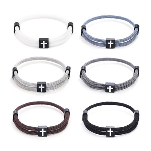 Bán Buôn New Đồ Trang Sức Thời Trang Chéo DIY Bện Có Thể Điều Chỉnh Milanese Vòng Đeo Tay Cho Nam Giới Phụ Nữ - Product Image 2