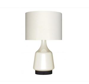 Lámpara de mesa de cerámica de diseño moderno, pantalla de lino, Color borroso, decoración de Hotel, dormitorios interiores, estudios, bombillas LED eléctricas personalizadas de hierro - Product Image 5