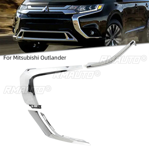 Pour Mitsubishi Outlander 2016-2019 : Bande de moulure de pare-chocs avant chromée pour feux antibrouillard, garniture décorative - Product Image 2