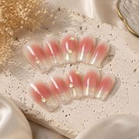 Prix d'usine Faux ongles en acrylique à presser, couvrance totale, forme cercueil longue et carrée, vente en gros