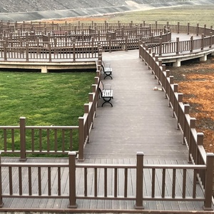 Escalier extérieur WPC à faible entretien garde-corps noir <span class=keywords><strong>balustrade</strong></span> et mains courantes <span class=keywords><strong>balustrade</strong></span> en plastique <span class=keywords><strong>composite</strong></span> rail de <span class=keywords><strong>balcon</strong></span> - Product Image 3