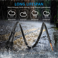 Câble Pigtail Isolé Flexible Étanche Etop 3 Brins Noir Longueur 30cm Fil Épais 18AWG Mâle-Femelle avec Connecteur Xconnect
