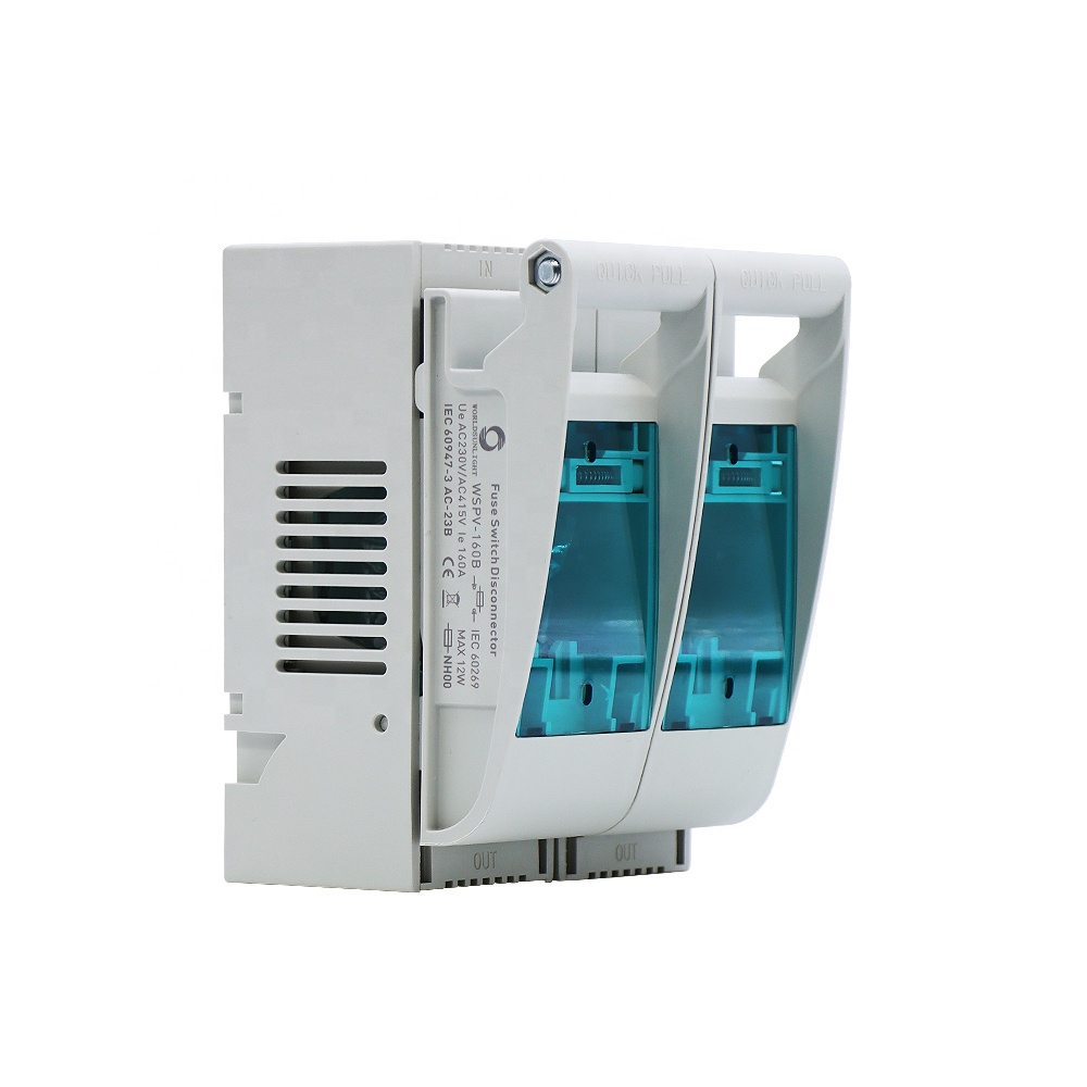 WSPV-160B 2P AC400V/690V DC500V разъединитель 100A 125A 160A предохранитель типа выключатель