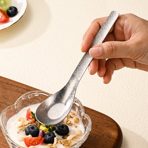 ช้อนและส้อมไทเทเนียมแท้ ช้อนซุปด้ามยาวสำหรับใช้ในครัวเรือน ช้อนทานอาหาร ช้อนเสิร์ฟ - Product Image 3