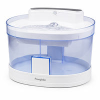 Fontaine à eau automatique transparente pour animaux de compagnie, distributeur d'eau circulante pour chats et chiens avec service OEM ODM