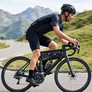 <span class=keywords><strong>Bolsa</strong></span> Impermeable para Bicicleta, Color Negro, TPU Soldado, para Asiento Trasero, para Ciclismo y Desplazamientos Diarios - Product Image 1