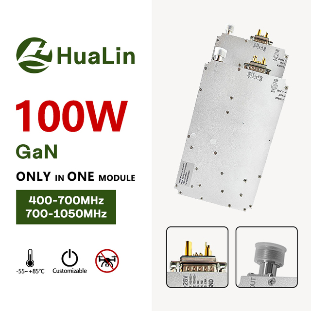 100W 400--700MHz/700-1050MHZ GaN RF Module UHF Band High Efficiency Signal Shielding Rf Power Amplifier C-UAS Anti FPV