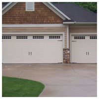 Porte de garage à enroulement moderne personnalisée en alliage d'aluminium à vue complète avec grille encastrée de sécurité