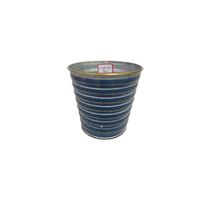 Offre Spéciale décor à la maison jardin intérieur extérieur succulente fleur plantes Pots coloré métal pots de fleurs en relief ligne fleur seau