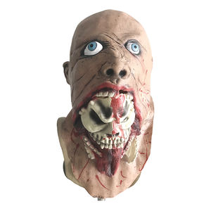 Venta al por mayor Máscaras de fiesta Máscara de zombi espeluznante <span class=keywords><strong>Disfraz</strong></span> de parásito de látex espeluznante para fiesta de Halloween Miedo <span class=keywords><strong>realista</strong></span> - Product Image 2