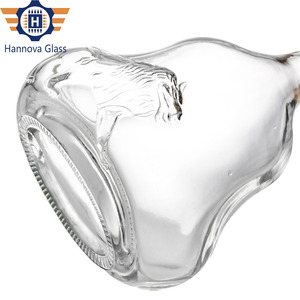 Độc đáo 1000ml Chai thủy tinh với khắc 3D sư tử bên ngoài cho Tequila Whisky Vodka tùy chỉnh rỗng Tinh Thần Rượu chai Stopper - Product Image 6