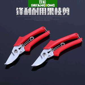 Sécateurs de Taiwan à manche rouge en acier inoxydable pour la taille des fruits, 10-20 mm, pour le jardinage et l'entretien des arbres - Product Image 3