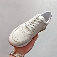 Baskets de course décontractées pour hommes en cuir véritable à lacets, rehaussantes, pour toutes saisons