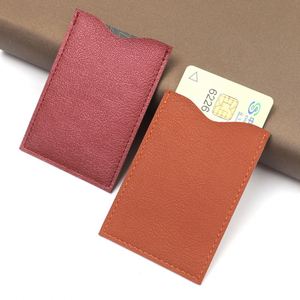 Estuche para tarjetas bancarias, delgado, con una sola ranura para tarjetas, regalo de negocios, estuche protector para tarjetas de crédito, sin cierre, uso diario, informal - Product Image 2