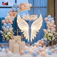 Marqueurs de chemin lumineux en forme d'ailes d'ange, décoration de mariage en plein air, banquet, LED, indice de protection IP33, lumière orange, durable et écologique