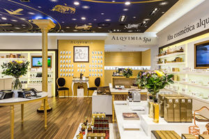 Vitrine de produits de soins simples avec éclairage LED pour la présentation de cosmétiques de salon de beauté - Product Image 2