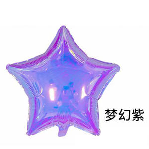 Décor d'événement de fête d'anniversaire 19 pouces lumière fluorescente vert perle <span class=keywords><strong>blanc</strong></span> gelée vert mylar globos ballons étoiles irisés - Product Image 3