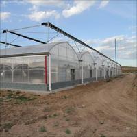Invernadero de Arco Multi-span Grande de 30 x 100 para Agricultura y Vegetales con Estructura de Acero y Cubierta de Lámina de Policarbonato, Sistema Hidropónico