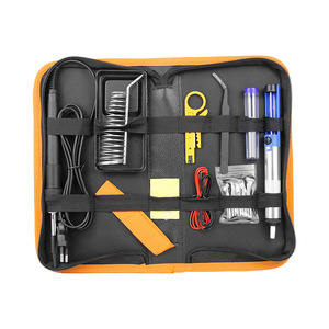 Digital Display Soldering Iron Set 80W Adjustable Temperature Repair <b>Tool</b> Kit 15 Piece Industrial Use - Product Image 5