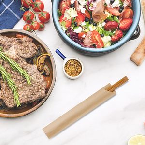 Wholesale Reusable Bamboo <strong>Chopsticks</strong> with <strong>Custom</strong> Laser Engraved <strong>Logo</strong> for Restaurants and Hotels - Eco-Friendly &amp; Dishwasher Safe - Product Image 5