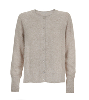 2025 Hersteller Maßgeschneiderter Flauschiger Angora-Cardigan Strickwaren Damen Nerz-Bürstenwolle Kaschmir-Cardigan Pullover für Frauen