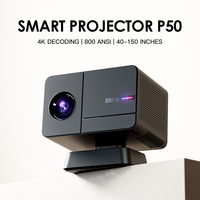 Mini Proyector P50Max con Gamepad H713 1080P 2+16GB 450 Lúmenes Smart TV Android 11 Wifi Portátil Cine en Casa LED Proyectores de Juegos