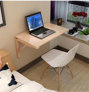 Flottant Fixé Au mur de Bureau Multi-usages En Bois Abattant Table À Manger pour Appartement Dortoir Café <span class=keywords><strong>Bar</strong></span> Cuisine - Product Image 4
