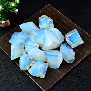 หินโอปอลขาวดิบ รูปทรงไม่สม่ำเสมอ สำหรับทำเครื่องประดับ ขายส่งจำนวนมาก เป็นมิตรกับสิ่งแวดล้อม - Product Image 2