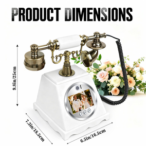 Nouvel Arrivage Vintage 1080P HD Vidéo Livre d'Or Téléphone ABS Filaire Antique Luxe pour Mariage Hôtels Stockage 32GB Mémoire Voix - Product Image 4