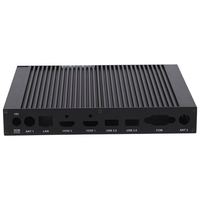 Boîtier de PC Super Tour X411U en aluminium anti-perforation pour kits informatiques, avec moniteur Snake brillant, mini-châssis Dark Flash et micro-PC CPU