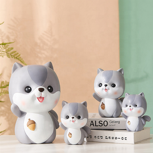 Tirelire en forme d'écureuil en résine, tirelire en forme d'animal, décoration de maison minimaliste, offre spéciale - Product Image 6