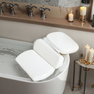 Cuscino da <span class=keywords><strong>bagno</strong></span> Spa a 3 pannelli ergonomico per vasca supporto per collo e schiena per Spa e bagni - Product Image 6