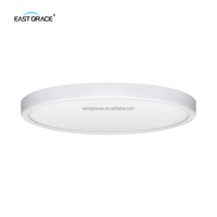 Plafonnier LED ultra-fin 20 mm 18W-48W IP54 étanche à la poussière et à l'eau, tricolore, dimmable, encastré pour salle de bain et couloir