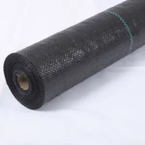 PP geotextile polypropylene woven film mulching grass control barrier weed mat weed control fabric ground cover