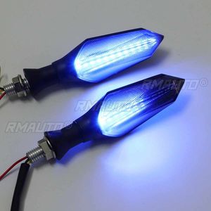 2 Piezas de Luces LED de Señalización para Motocicleta de 12V, Intermitentes con Efecto de Agua Fluida para Yamaha MT07 MT09 para Honda - Product Image 5