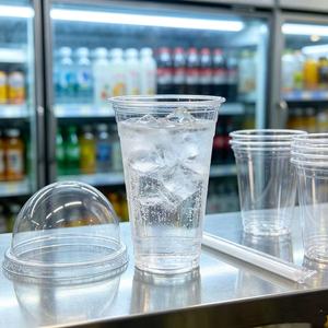 Vasos Desechables <span class=keywords><strong>de</strong></span> PET para Té <span class=keywords><strong>de</strong></span> Burbujas, Altos y Cónicos, con Borde <span class=keywords><strong>de</strong></span> 92 mm, Compatibles con Tapa <span class=keywords><strong>de</strong></span> Domo, Apilables, Transparentes, para Jugos, Smoothies y Comida para Llevar - Product Image 3